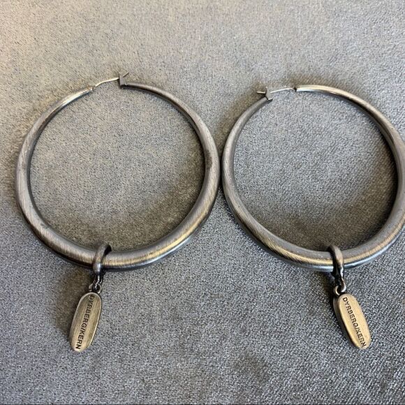 Dyrberg Kern Tiana Hoop Earrings blue - Picture 4 of 7